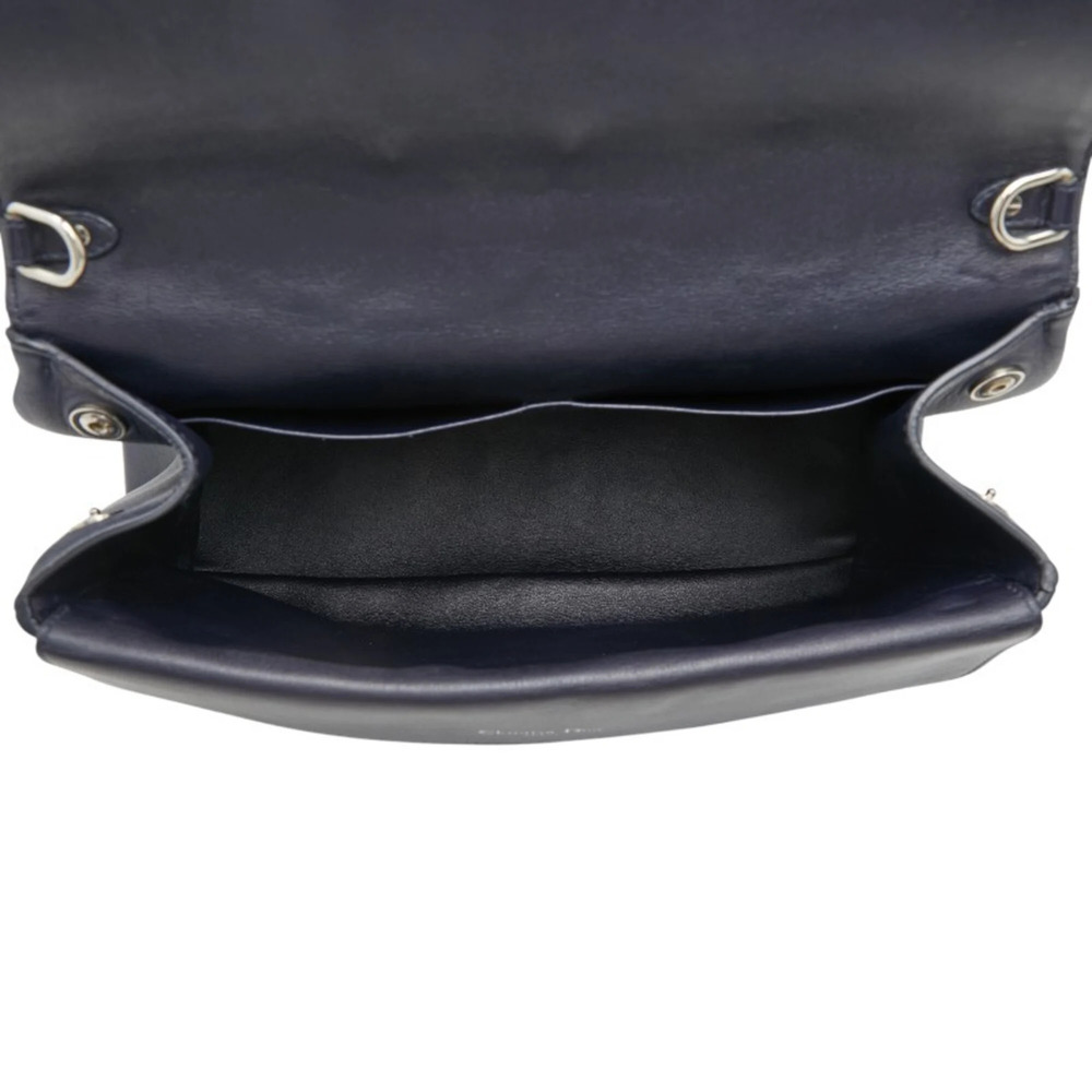 CHRISTIAN DIOR Blue Leather Shoulder Bag - Picture 11 of 14